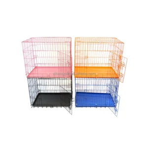 OEM Custom Heavy Duty Foldable Metal Cage Pro Dog Kennel Rabbit Hutch Detachable Cat Control Portable Pet Cages With Good Product Quality Foldable Metal Wire Pet Cage