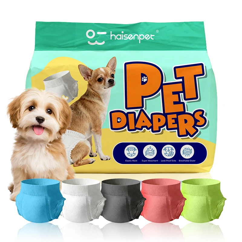 OEM Custom Logo 34cm*32cm 39cm*32cm Washable Female Dog Pet Diaper