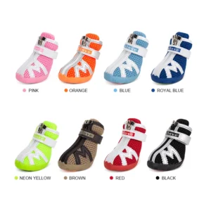 OEM Custom Logo Winter Snow Reflective Designer Breathable Pet Dog Shoes Fashion Warm Dog Boots Outdoor Anti Slip Rain Boots
