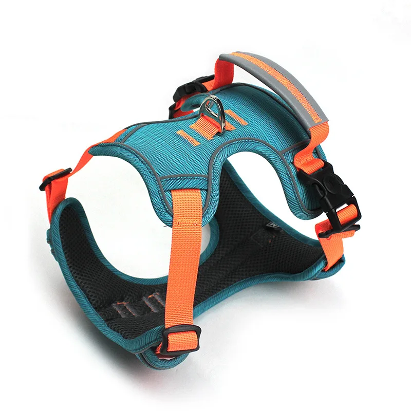 OEM Custom Pattern Pet Harness Soft Padded Mesh Dog Vest Harness Escape Proof Adjustable Training Harness for Dogs Cats