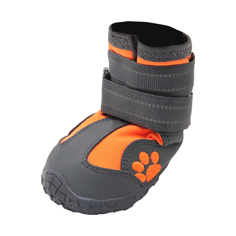 OEM Customized Outdoor Reflective Waterproof Soft Dog Shoes for Hot Pavement Walking Training Comfortable Pet Boots