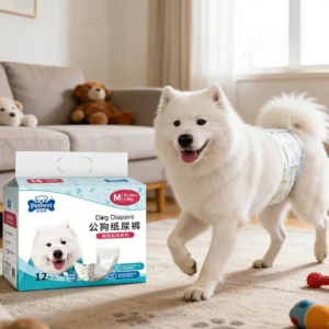 OEM Customized Super Absorbent Disposable Diaper Nappies Waterproof Male Dog Pet Diapers for Puppy