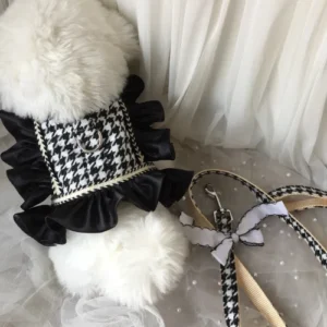 OEM Front Clip Freedom Gentle Leather Lead Tactical No Pull Wiring Leash Vest Pets Cat Puppy Dog Harness Set