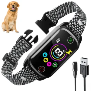 OEM IP67 Waterproof Eco Friendly 15 Day Battery Life Automatic Rechargeable Anti Bark Vibration Dog Bark Control Smart