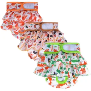 OEM Leak-Proof Absorbent Dog Diapers Pet Pants Sanitary Appropriate Washable Female Cloth Physiological Pant Underwear Summer