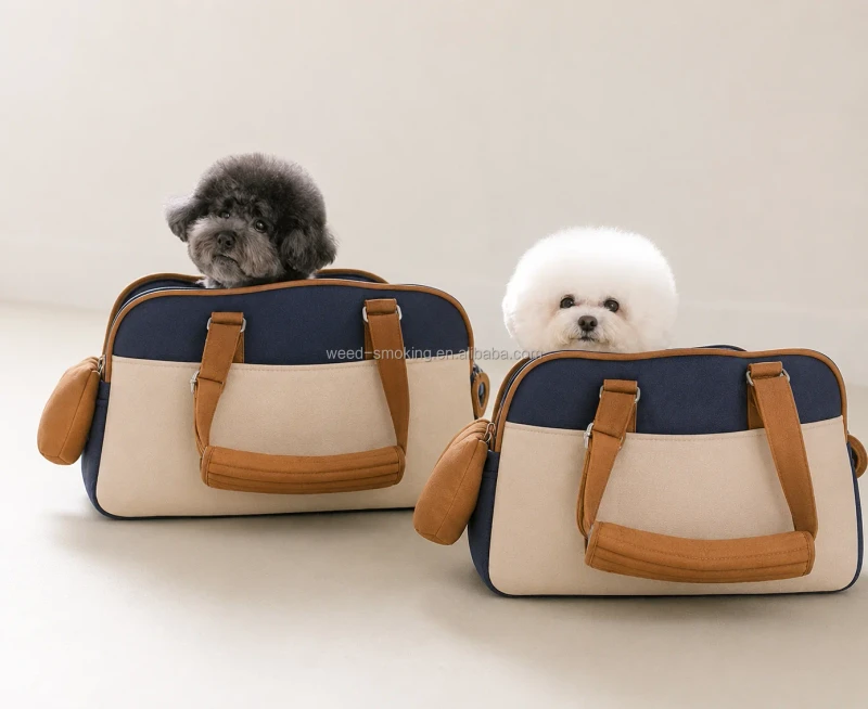 OEM Lightweight Soft Sided Dog Carrier Handbag Polyester Durable Pet Carrier Backpack Cat Sling Shoulder Bag for Outdoor Daily
