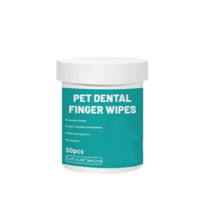 OEM Natural Fabric Biodegradable Organic Pet Wet Wipes Dental Finger for Dog and Cat Cleaner