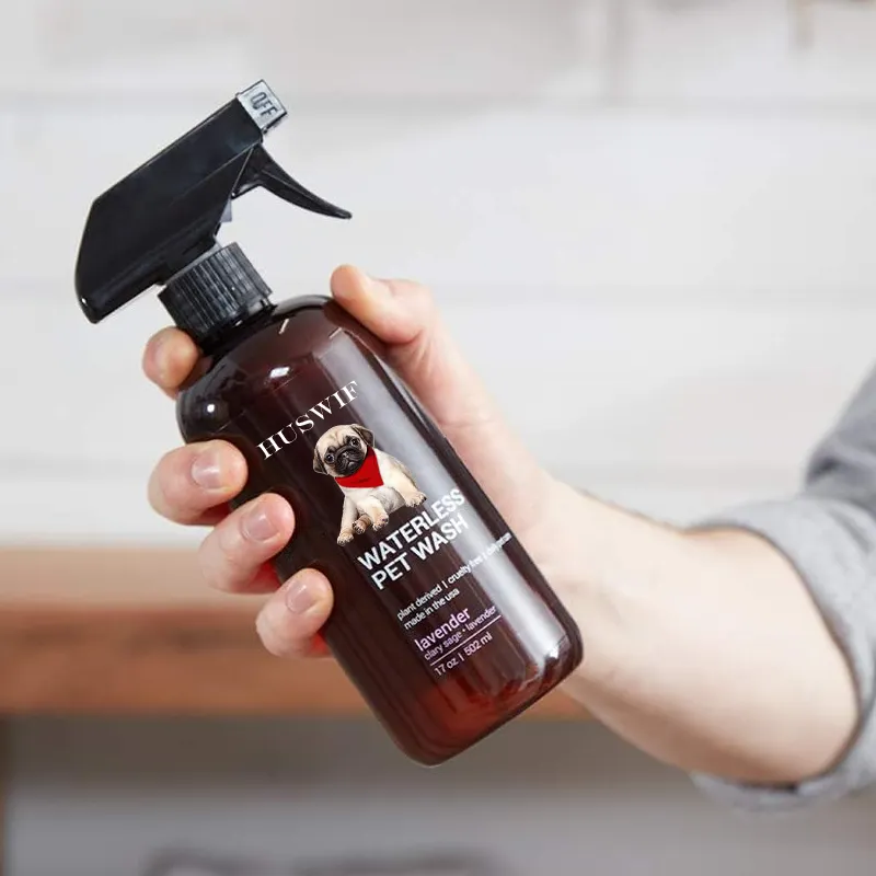 OEM Natural Ingredients Dogs Bath Cleaning Shampoo Pet No Rinse Waterless Dry Pet Wash Spray Effective for Dogs Puppies and Cat