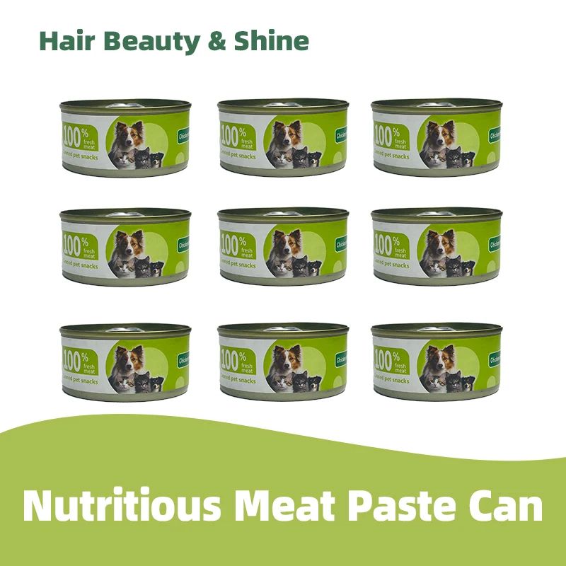 OEM ODM 100% Fresh Meat Cat Dog Wet Food Nutritious Pet Supplies Pet Can