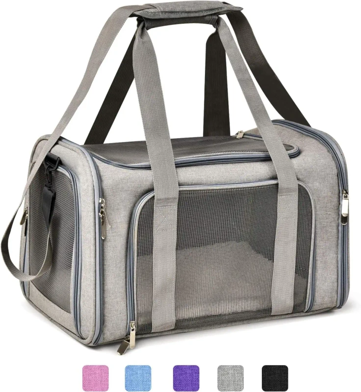 OEM ODM Cat Carrier Dog Carrier for Medium 15lbs Cats Puppies Comfortable Lightweight Travel Pet Carrier
