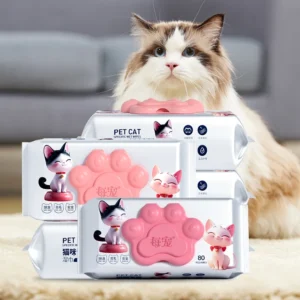 OEM ODM Custom Biodegradable Pet Wet Wipes Extra Soft Gentle for Cats Dogs Hypoallergenic Bulk Private Label Supply