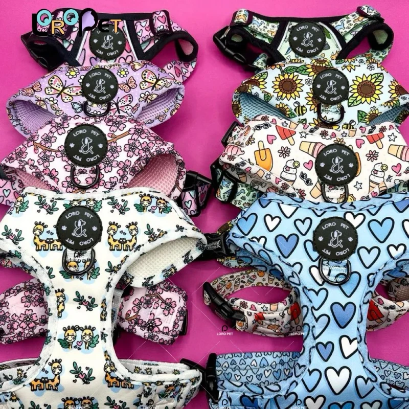 OEM ODM Custom Christmas Harness for Dogs Neoprene Fashion Dog Harness and Leash Collar Set with Low MOQ