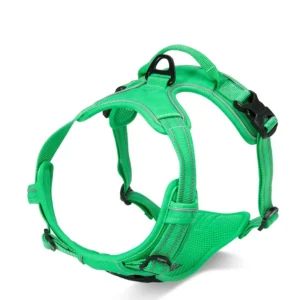 OEM ODM Custom Logo Design Soft Mesh Breathable Dog Training Vest Durable Buckle Escape Proof Handle Safety Pet Harness