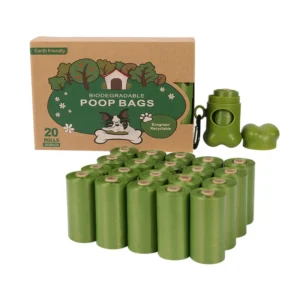 OEM ODM Custom Poop Bag Biodegradable Compostable Dog Poop Bag Dispenser Pet Waste Disposal Cats Other Animals Made Epi