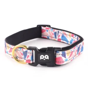 OEM ODM Customizable Luxury Dog Collar Adjustable Breathable Durable Soft Polyester Nylon Print Pattern