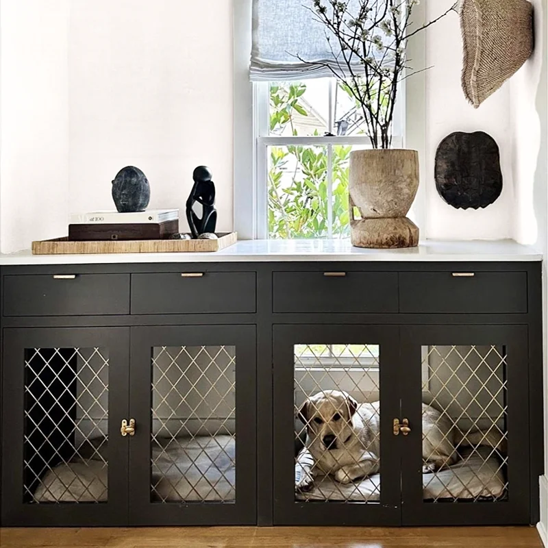 OEM ODM Customization Dog Kennel MDF Cage Eco friendly Four Seasons Universal Small Medium Large Indoor Pet House