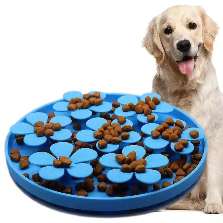 OEM ODM Dog Eco Friendly Silicone Slow Feeder Quadrate Geometric Pattern 140g IPX5 Waterproof Indoor Use Toy