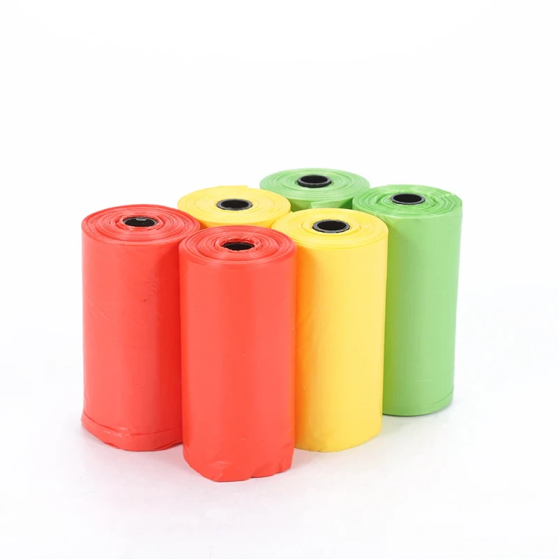 OEM ODM Eco Friendly Biodegradable Fruit Scent Custom Logo Dog Poop Disposal On-the-Go Strong Odor Plastic Pet Waste Bags 16