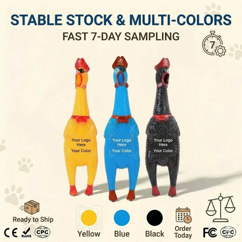 OEM ODM Factory Cartoon Daily Durable PVC Pet Dental Cleaning Interactive Play Pirate Theme Detachable Squeaky Dog Chew Toy