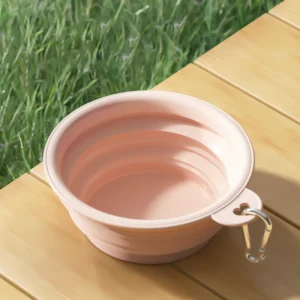 OEM ODM Feeder for Outdoor Portable Drinking Water Pet Bowls Colorful Customize Logo Silicone Foldable Pet Bowl