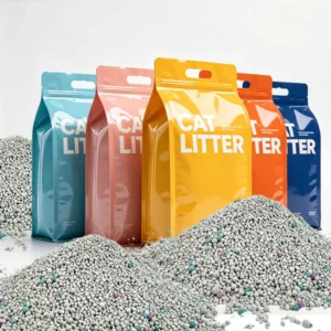 OEM ODM High Water Absorption cat Litter Custom Low Dust Odor Control Bentonite cat Litter