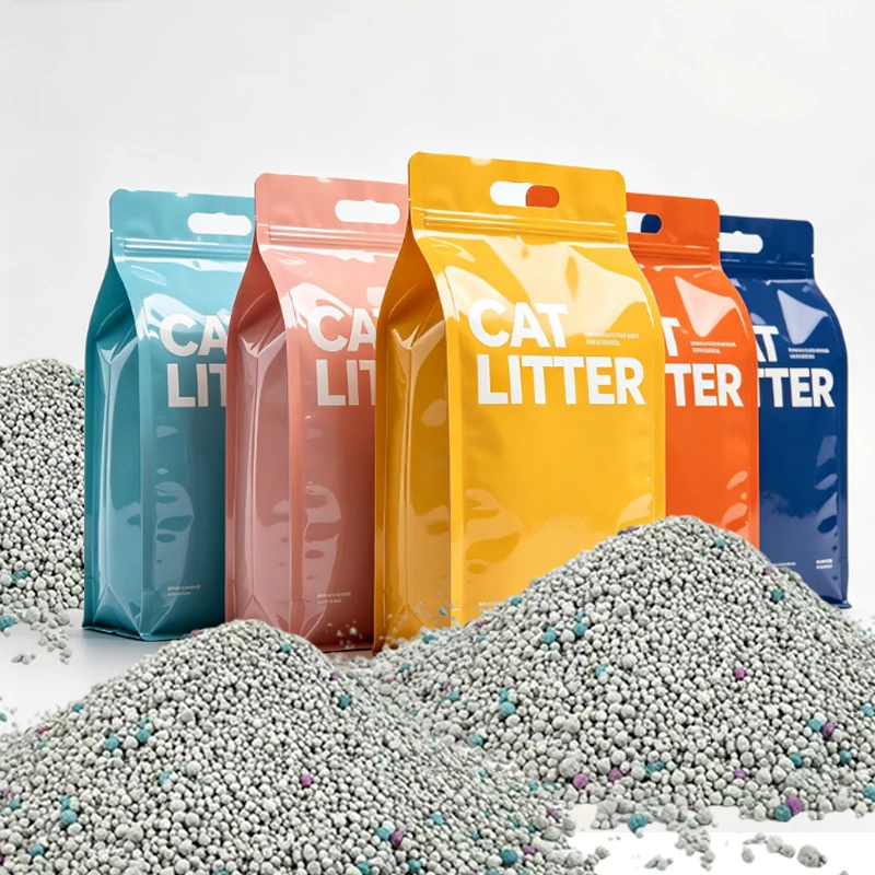 OEM ODM High Water Absorption cat Litter Custom Low Dust Odor Control Bentonite cat Litter