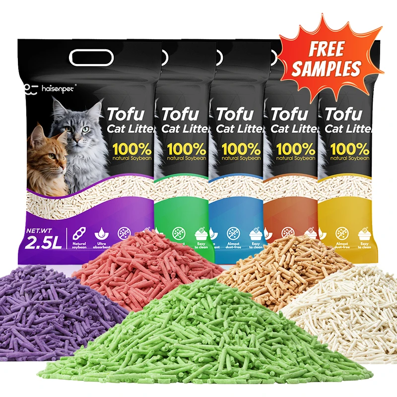 OEM ODM Highly Absorbent Quick Clumping Low Dust Eco Friendly Tofu Cat Litter