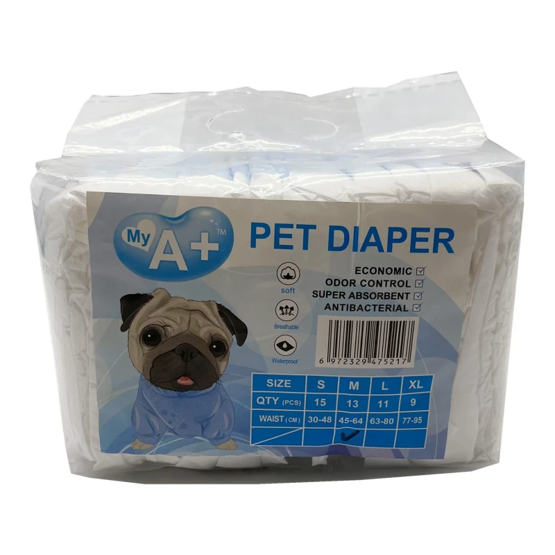 OEM ODM Highly Absorbent Super Soft Disposable Dog Diapers Non Woven Pet Diaper