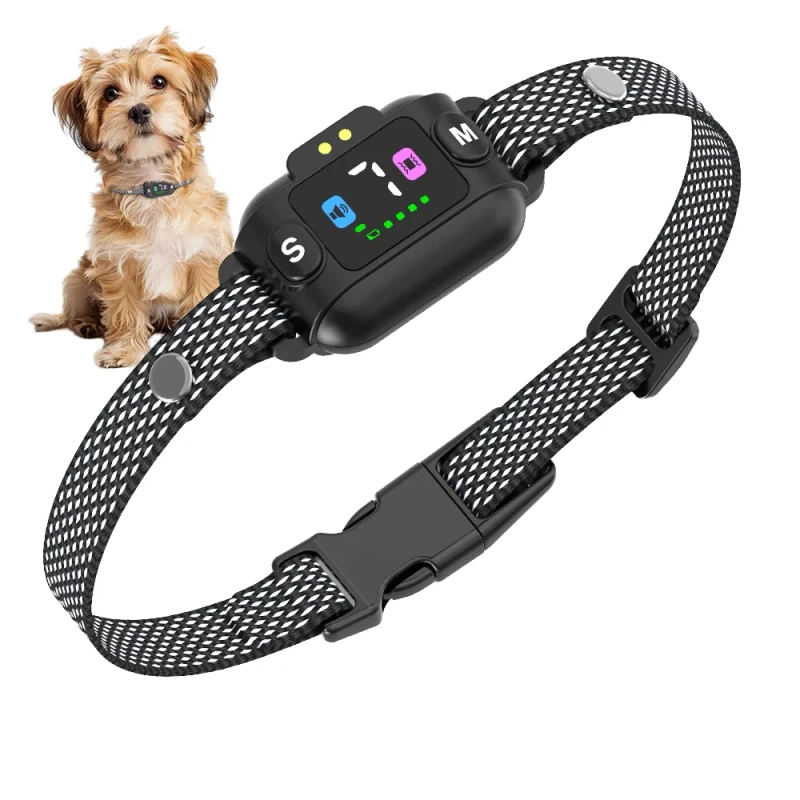 OEM ODM Mini Dog Bark Control Collar Rechargeable Plastic IP67 Waterproof High Sensitivity Vibration Training No Shock Safe