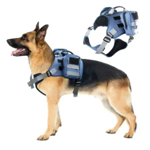 OEM ODM Outdoor Handled Adjustable Multi-function Extension Heavy Duty Tactical Training Dog Harness Pet Accessories
