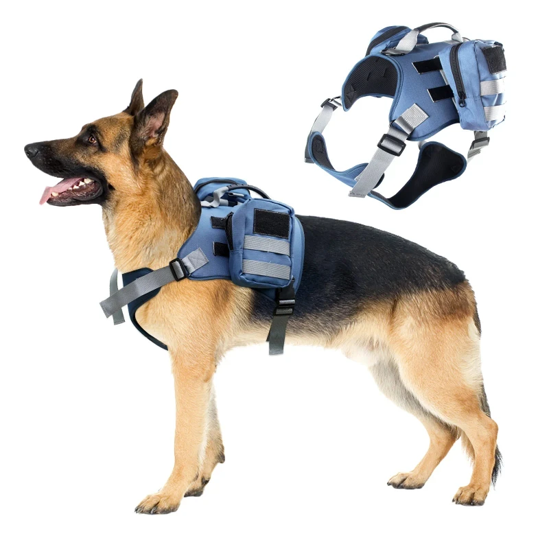 OEM ODM Outdoor Handled Adjustable Multi-function Extension Heavy Duty Tactical Training Dog Harness Pet Accessories