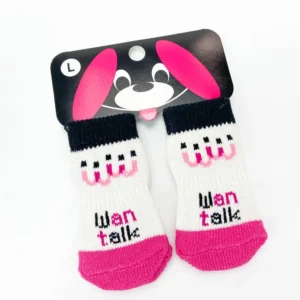OEM ODM Pet Dog Anti slip Knit Cotton Pet Socks Pet Paw Socks