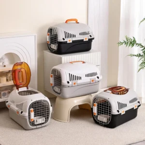 OEM ODM Portable Breathable Shockproof Pet Airline Approved Travel Carrier Cage for Cats Dogs Outdoor Car Trip