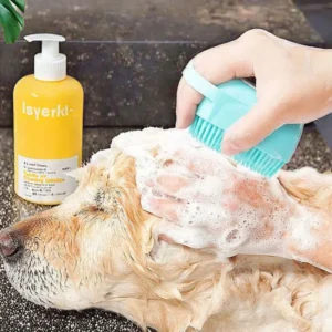 OEM ODM Silicone Plastic Pet Bath Shower Brush Liquid Dispensing Dog Cat Grooming Eco Friendly Waterproof Custom Logo Bathroom