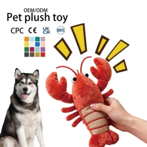 OEM ODM Squeaky Plush Pet Toy Dogs Cats Chew Toy With Sound