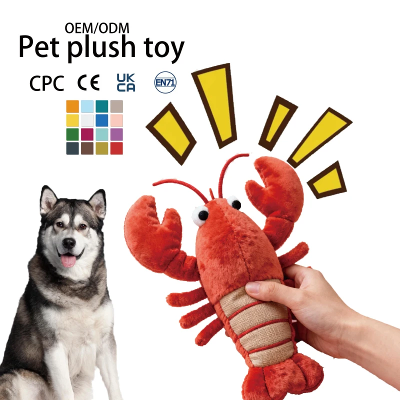 OEM ODM Squeaky Plush Pet Toy Dogs Cats Chew Toy With Sound
