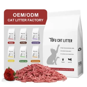 OEM ODM Tofu Cat Litter Biodegradable Flushable Eco Friendly Dust Free Long Lasting Deodorization Best Clean