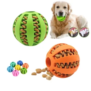 OEM ODM Tough Durable Natural Rubber Teeth Cleaning Interactive Ultra Pet Dog Chew Ball Toy
