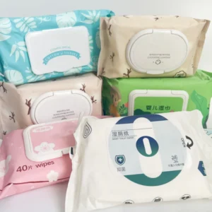 OEM PET Wet Wipes 100pcs Pack Non Woven Adult Cleansing Wipes White 20cm*20cm Free Samples