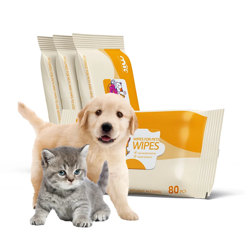 OEM Pet Dog Wipes Eco Friendly Dog Cat Paw Ear Eye Clean Grooming Dog Wet Wipes