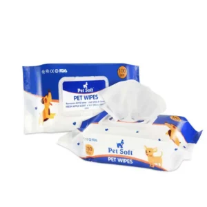 OEM Pet Grooming Wet Wipe Dog Washing Tissue Cat Eye Ear Cleaning Pet Cleaning Wet Tissues