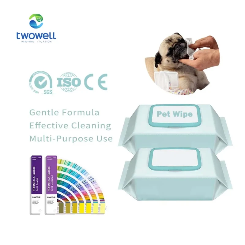OEM Service Alcohol Free Cleaning Dog Wipes Private Label Soft Cleansing Pet Wipes Organic
