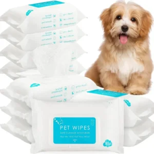 OEM Service Organic Pet Cleaning Wipes 80pcs Pet Wet Wipes for Dog and Cat Hypoallergenic Eco Friendly Wipes for Sensitive Skin