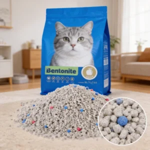 OEM Strong Clumping Bentonite Cat Litter Easy Clean Fast Absorption Cat Litter