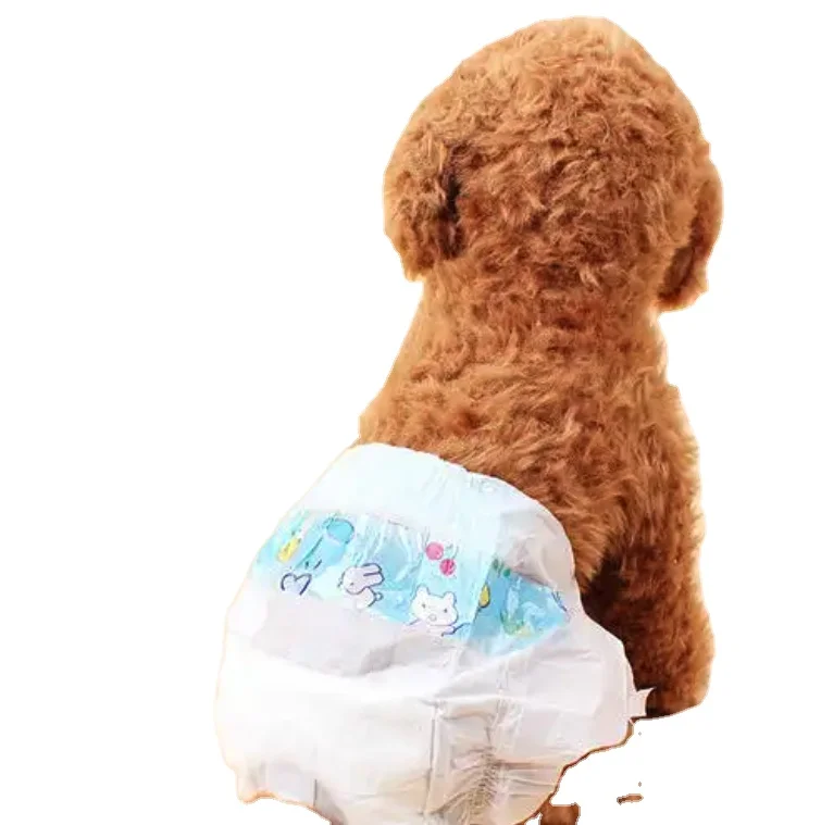 OEM Super Absorbent Small Doggie Diapers for Heat Excitable Urination or Incontinence Disposable Female Male Dog Diapers for Pet