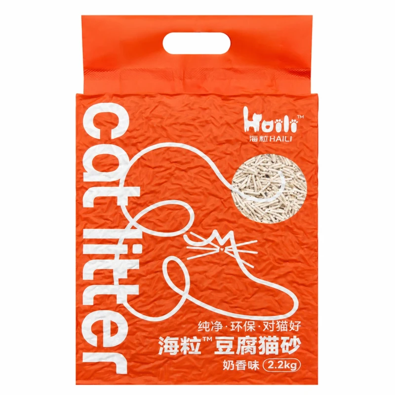 OEM Tofu Cat Litter Strong Clumping Dust Free Flushable Biodegradable Natural Cat Litter Supplier