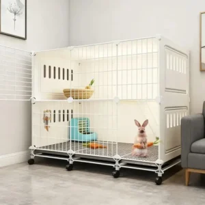 OEM and ODM DIY Eco Friendly Metal Pet Furniture Home Use Extra Large Rabbit Cage with Waste Cleaning and Fashion Design