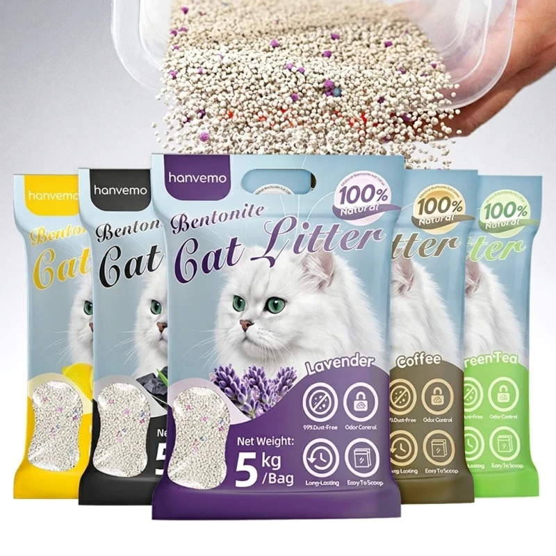OEM for Large Premium Grey Odor Control Activated Charcoal Various Fragrances Kitty Clumping Cat Litter