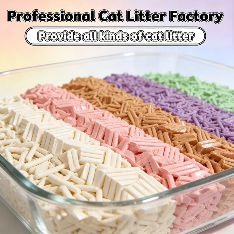 Odor Control Scented Lemon Apple Eco Friendly Biodegradable Dust Free Fast Clumping 6L Baby Powder Rose Tofu Kitty Cat Litter
