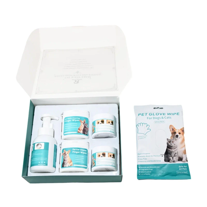 Odorless Disposable Pet Wet Wipes Dog Paw and Cat Butt Clean Body Beauty Gloves for Pets